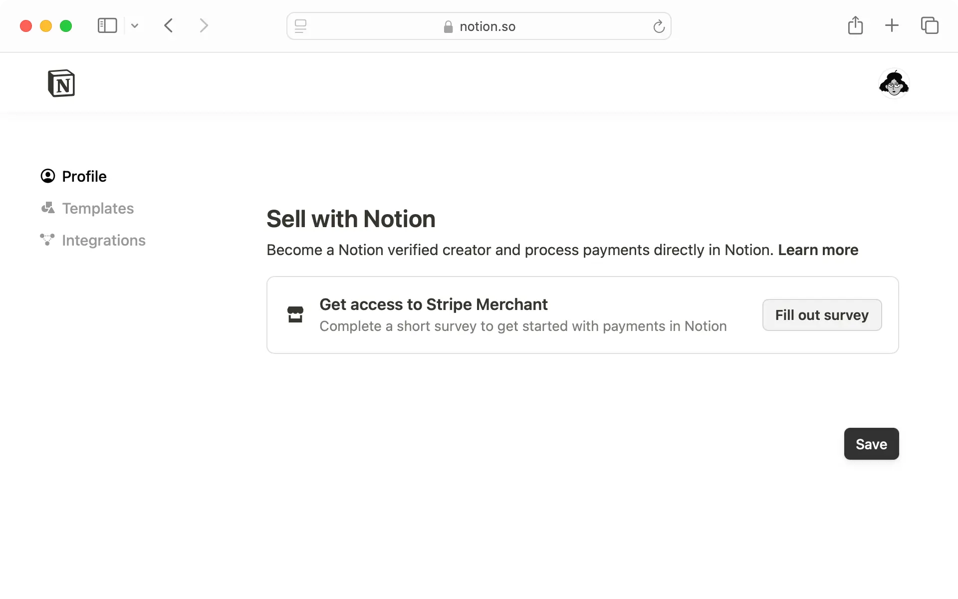 hc: sell with notion