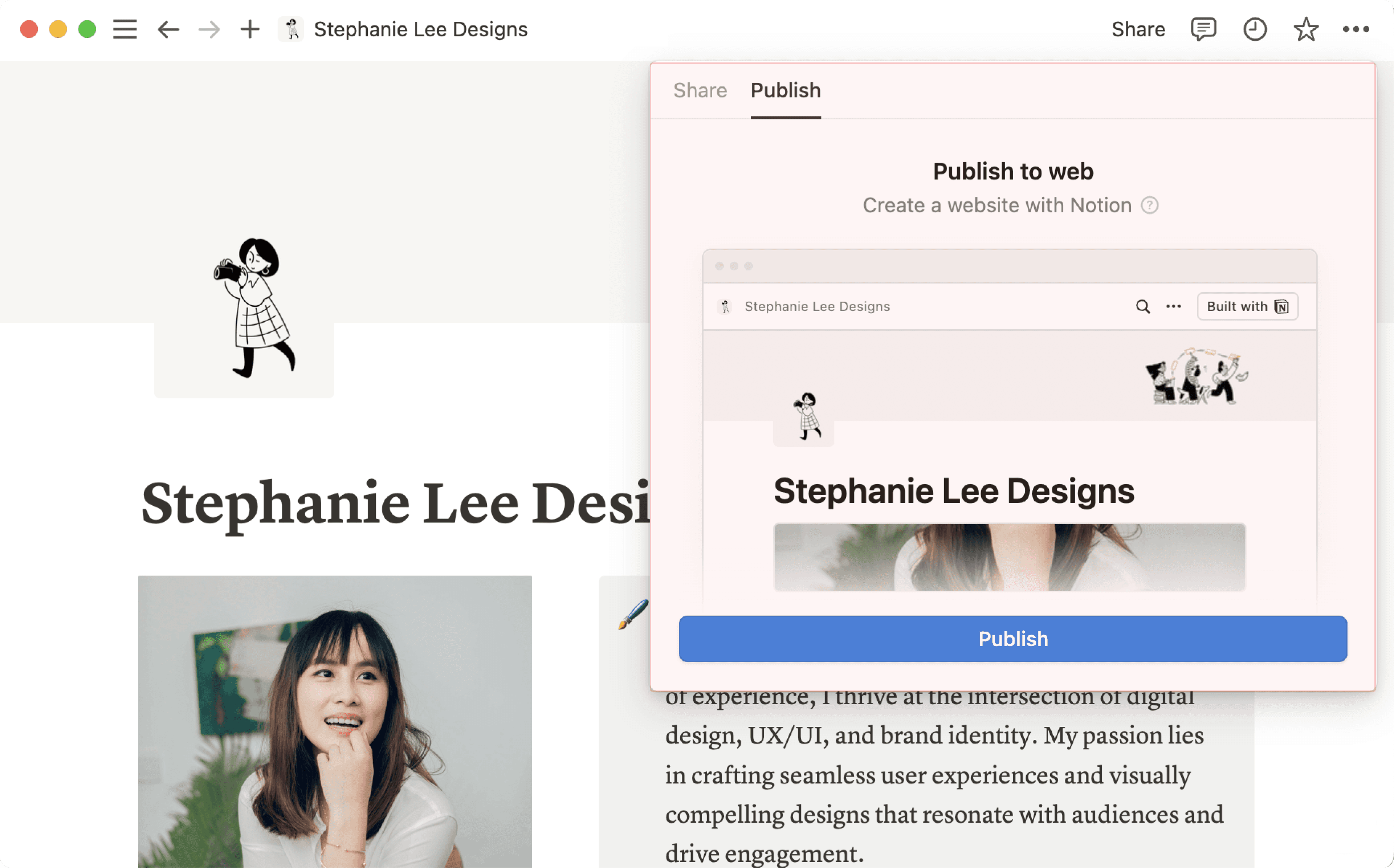 hc: publish a site