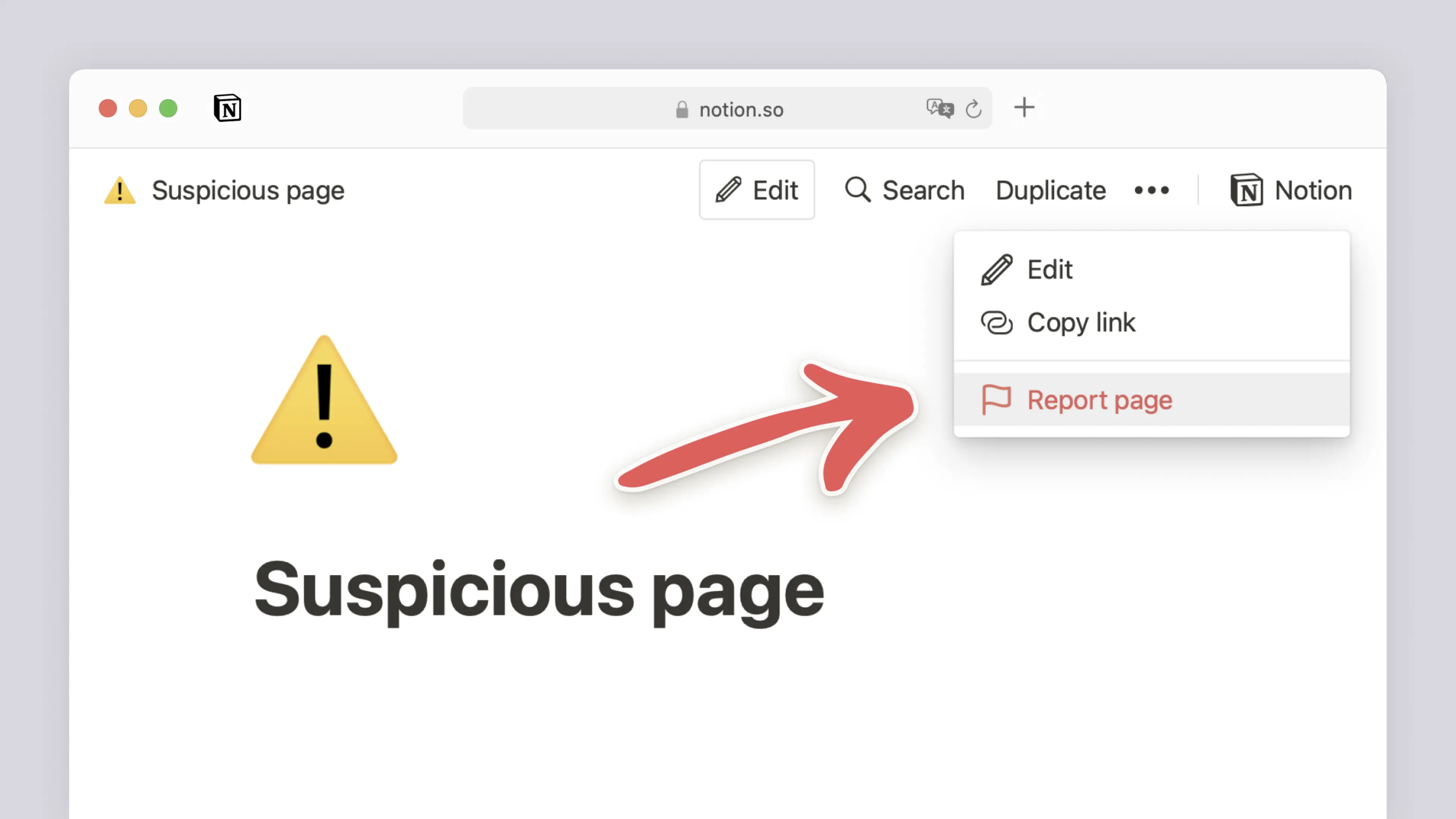 Report inappropriate content - hero